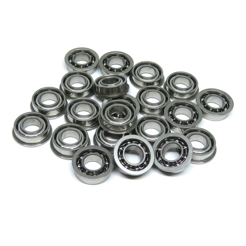 SFR166 Inch Size Miniature Flanged Ball Bearings 3/16X3/8X1/8 inch Flanged Open Miniature Bearing SFR166